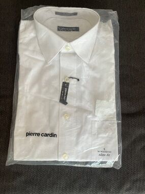 Pierre Cardin White Men’s Dress Shirt - Slim Fit Style